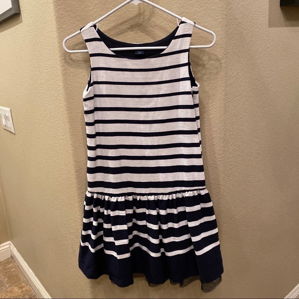 GAPKIDS Navy/White Stripe Dress Size XL(12)